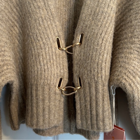 NWT Cult Gaia Casella Cardigan in Champagne Size L - Picture 6 of 15
